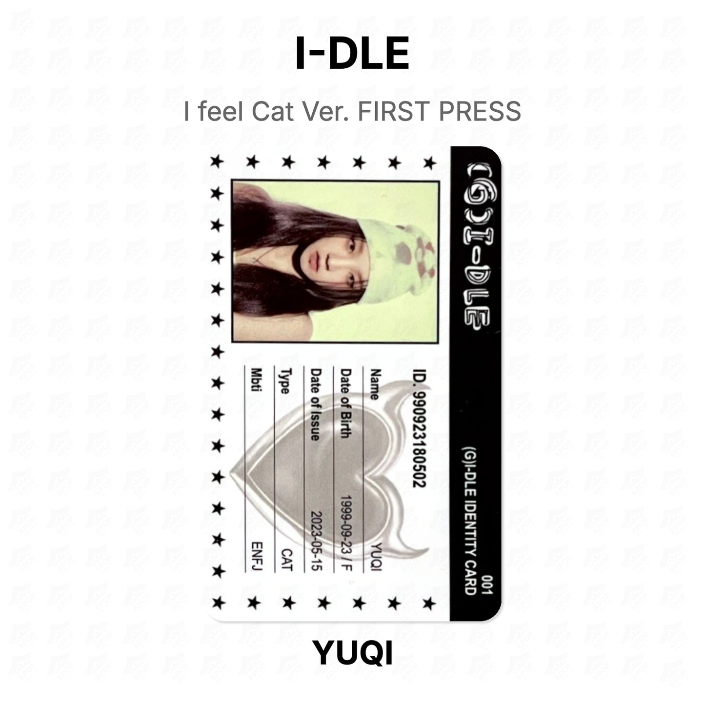 I-DLE I feel Cat Ver. FIRST PRESS Official Photocard