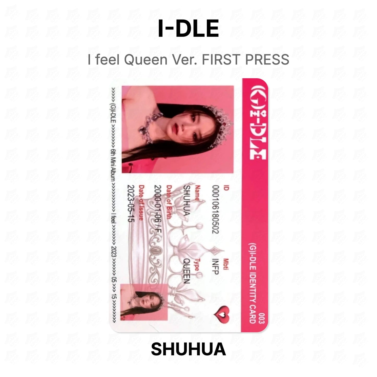 I-DLE I feel Queen Ver. FIRST PRESS Official Photocard