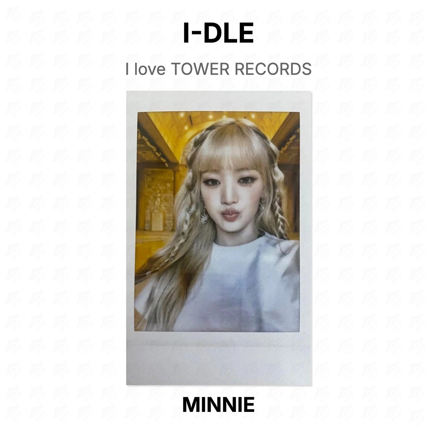 I-DLE I love TOWER RECORDS Official Photocard