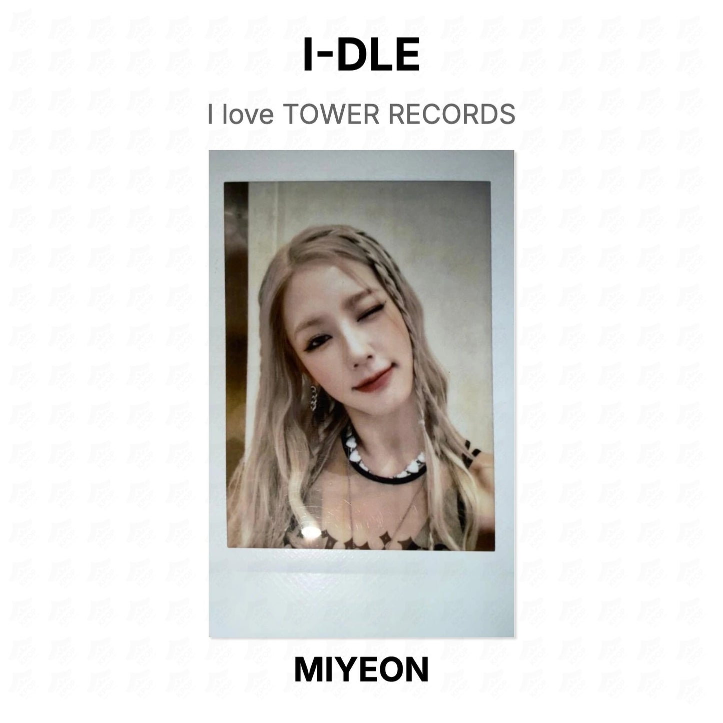 I-DLE I love TOWER RECORDS Official Photocard