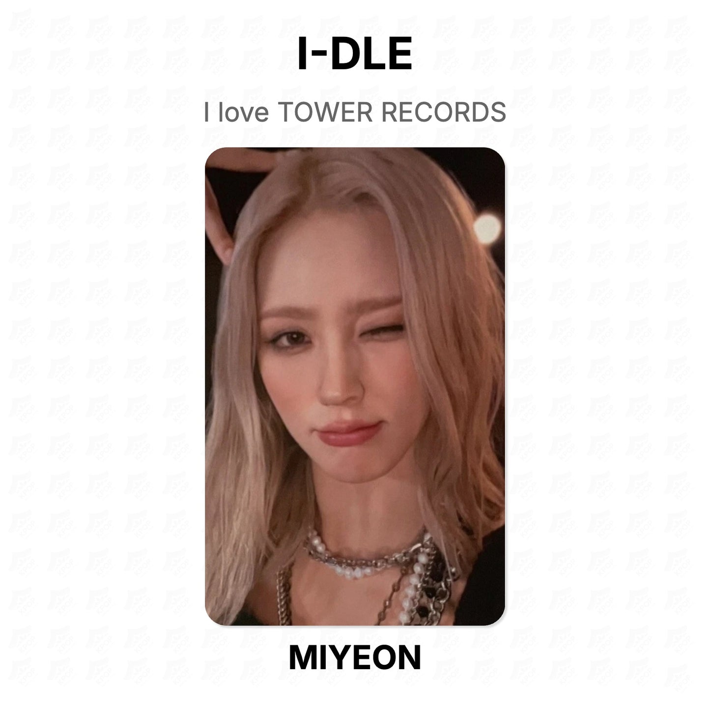 I-DLE I love TOWER RECORDS Official Photocard