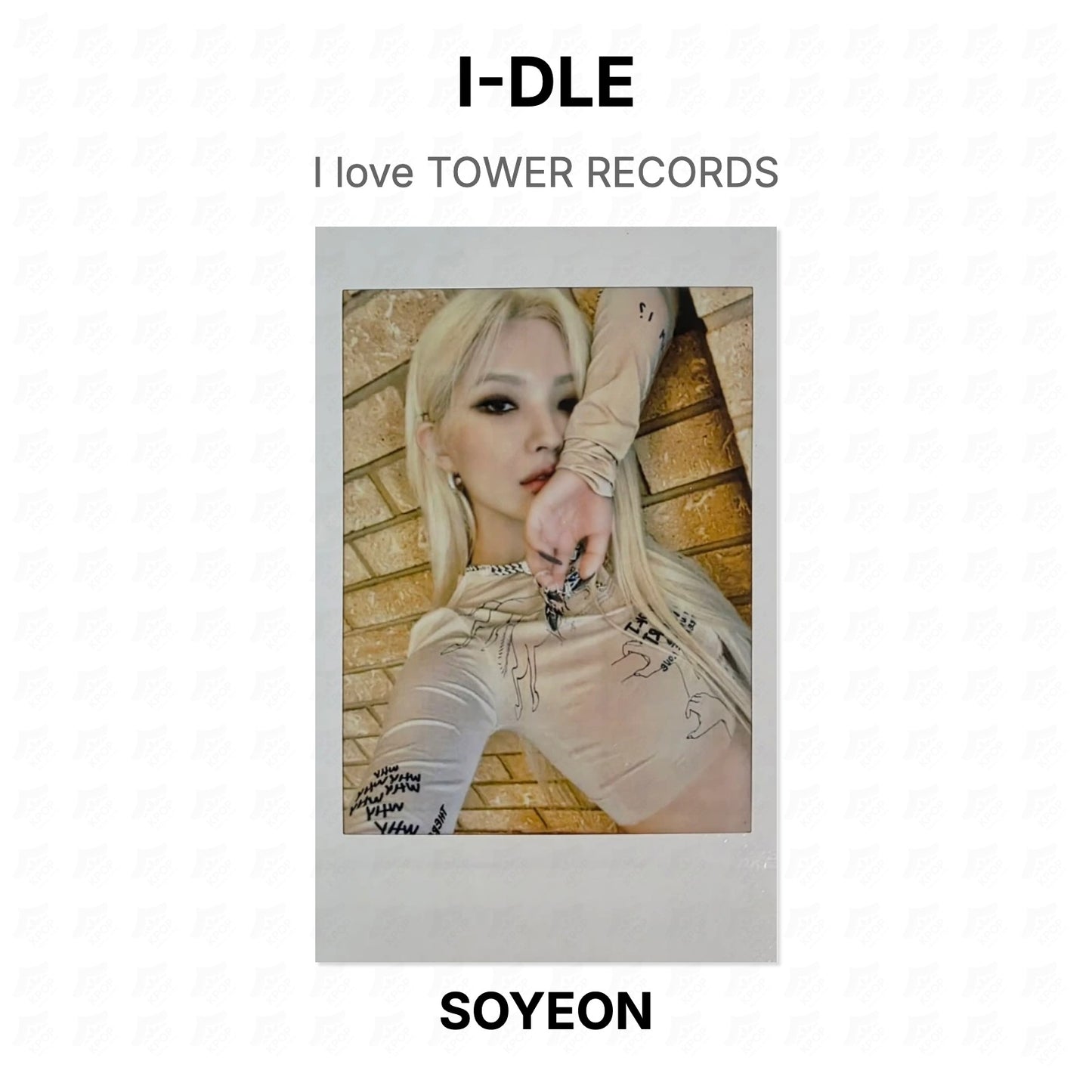 I-DLE I love TOWER RECORDS Official Photocard
