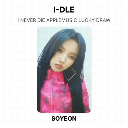 I-DLE I NEVER DIE APPLEMUSIC LUCKY DRAW Official Photocard