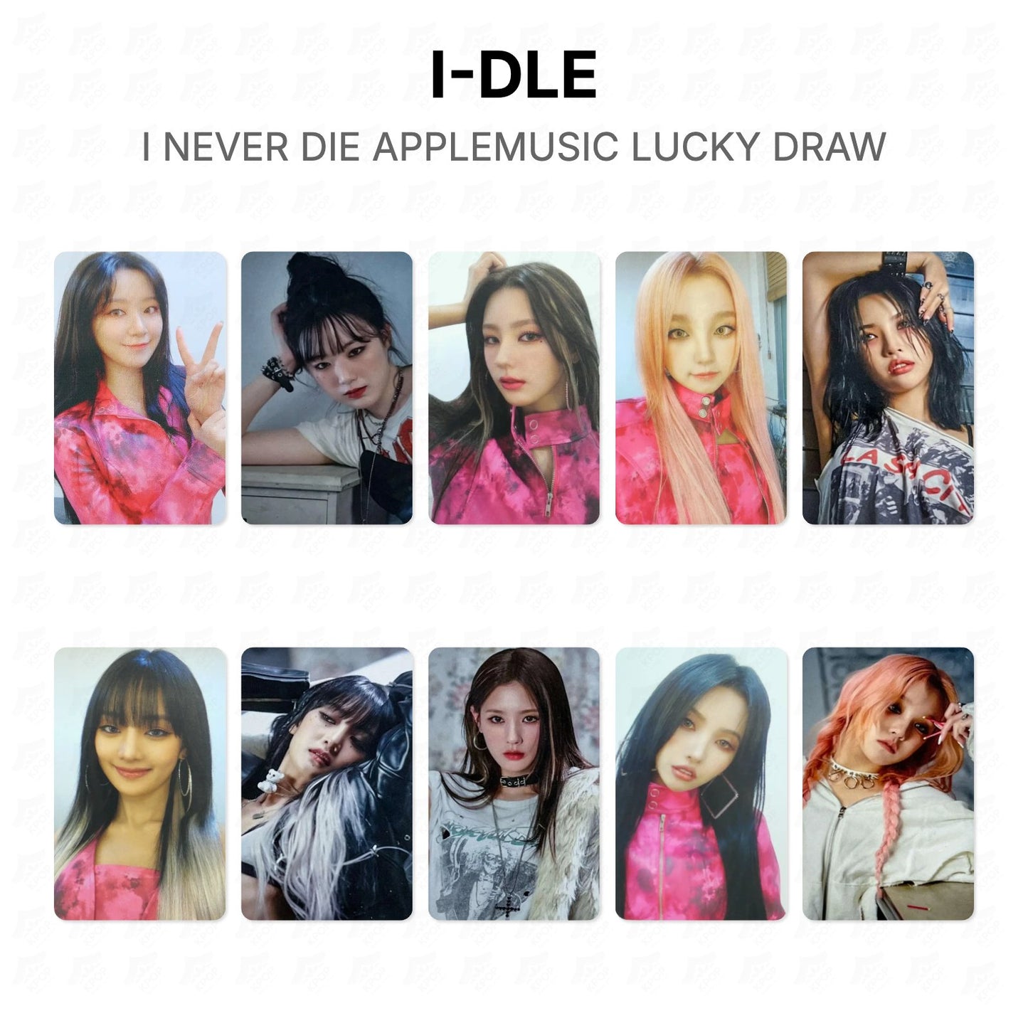 I-DLE I NEVER DIE APPLEMUSIC LUCKY DRAW Official Photocard