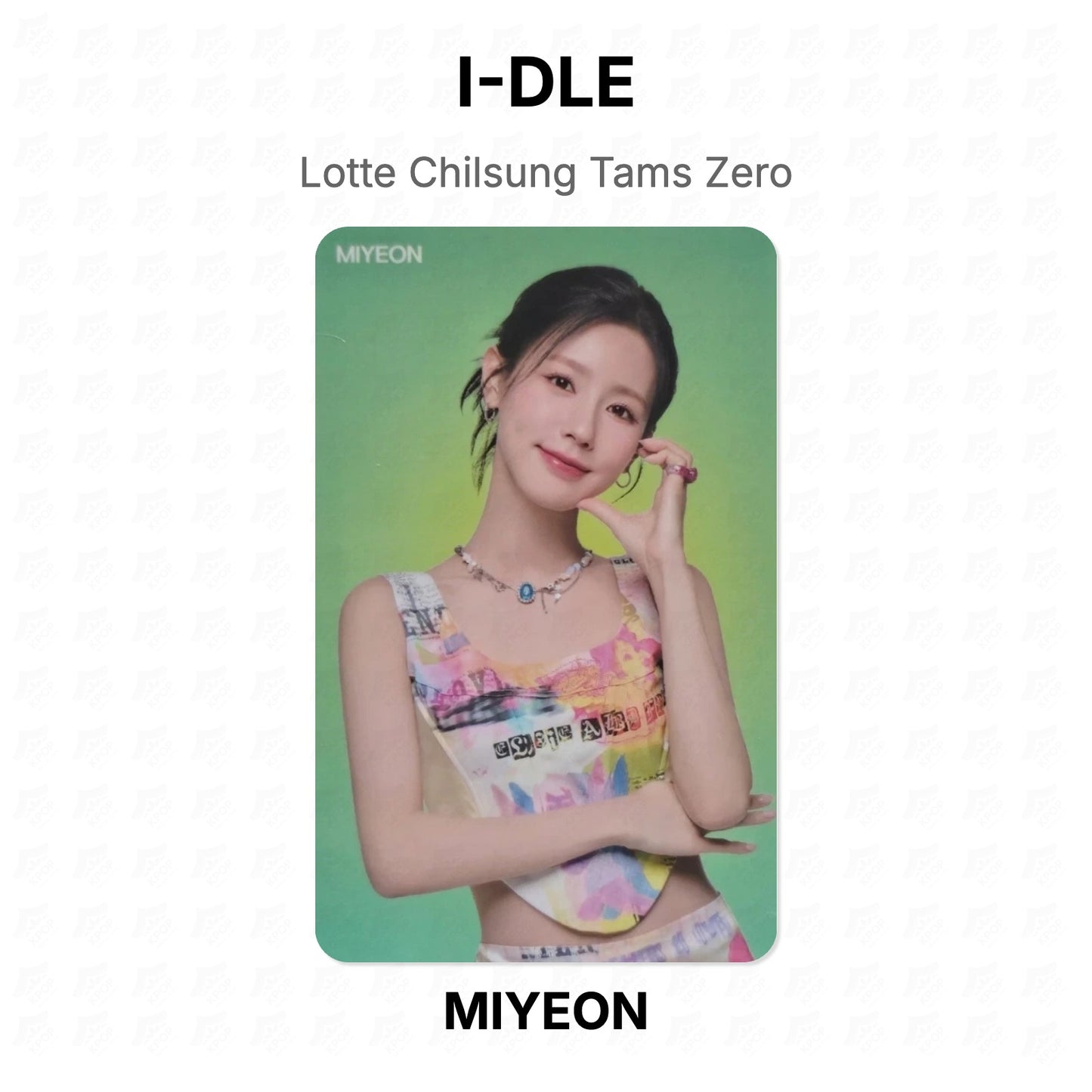 I-DLE Lotte Chilsung Tams Zero Official Photocard