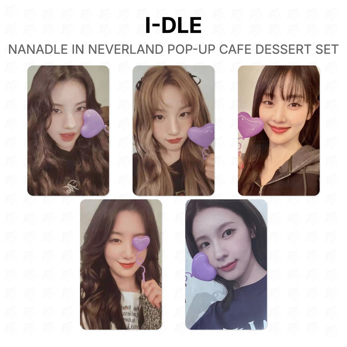 I-DLE NANADLE IN NEVERLAND POP-UP CAFE DESSERT SET Official Photocard