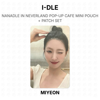 I-DLE NANADLE IN NEVERLAND POP-UP CAFE MINI POUCH + PATCH SET Official Photocard