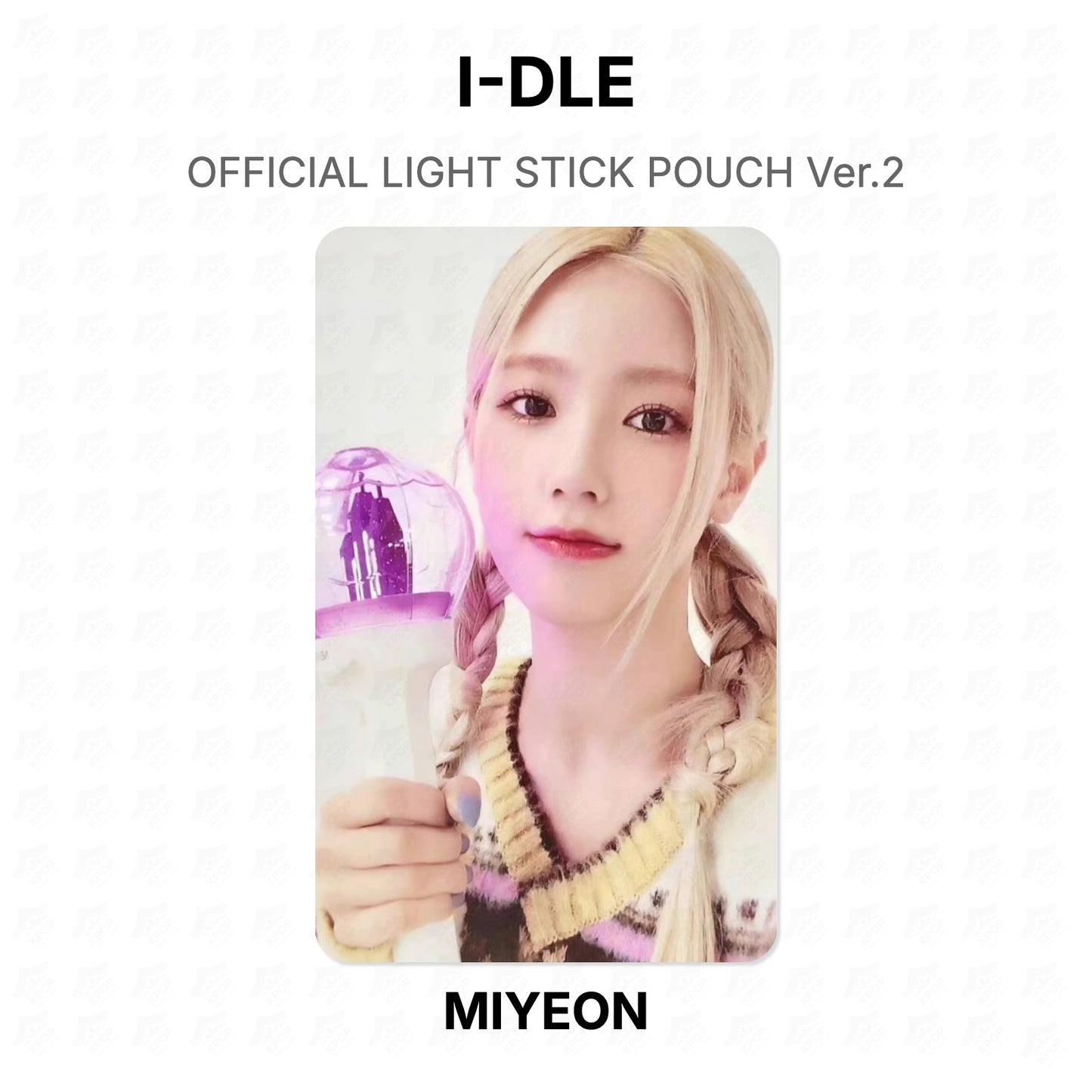 I-DLE OFFICIAL LIGHT STICK POUCH Ver.2 Official Photocard