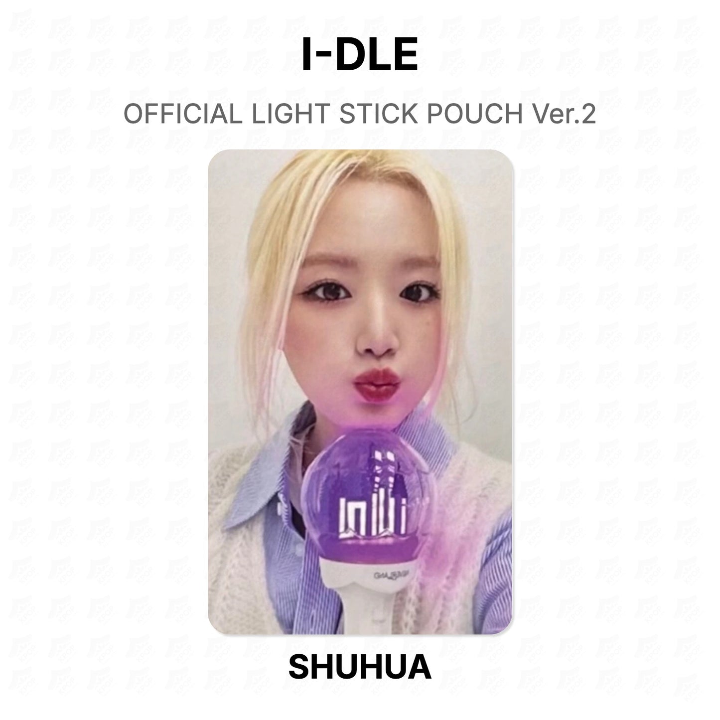 I-DLE OFFICIAL LIGHT STICK POUCH Ver.2 Official Photocard