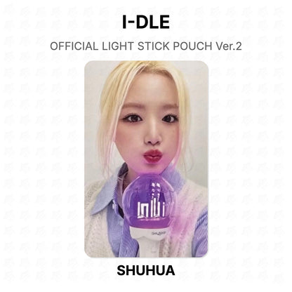 I-DLE OFFICIAL LIGHT STICK POUCH Ver.2 Official Photocard