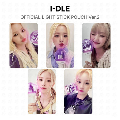 I-DLE OFFICIAL LIGHT STICK POUCH Ver.2 Official Photocard