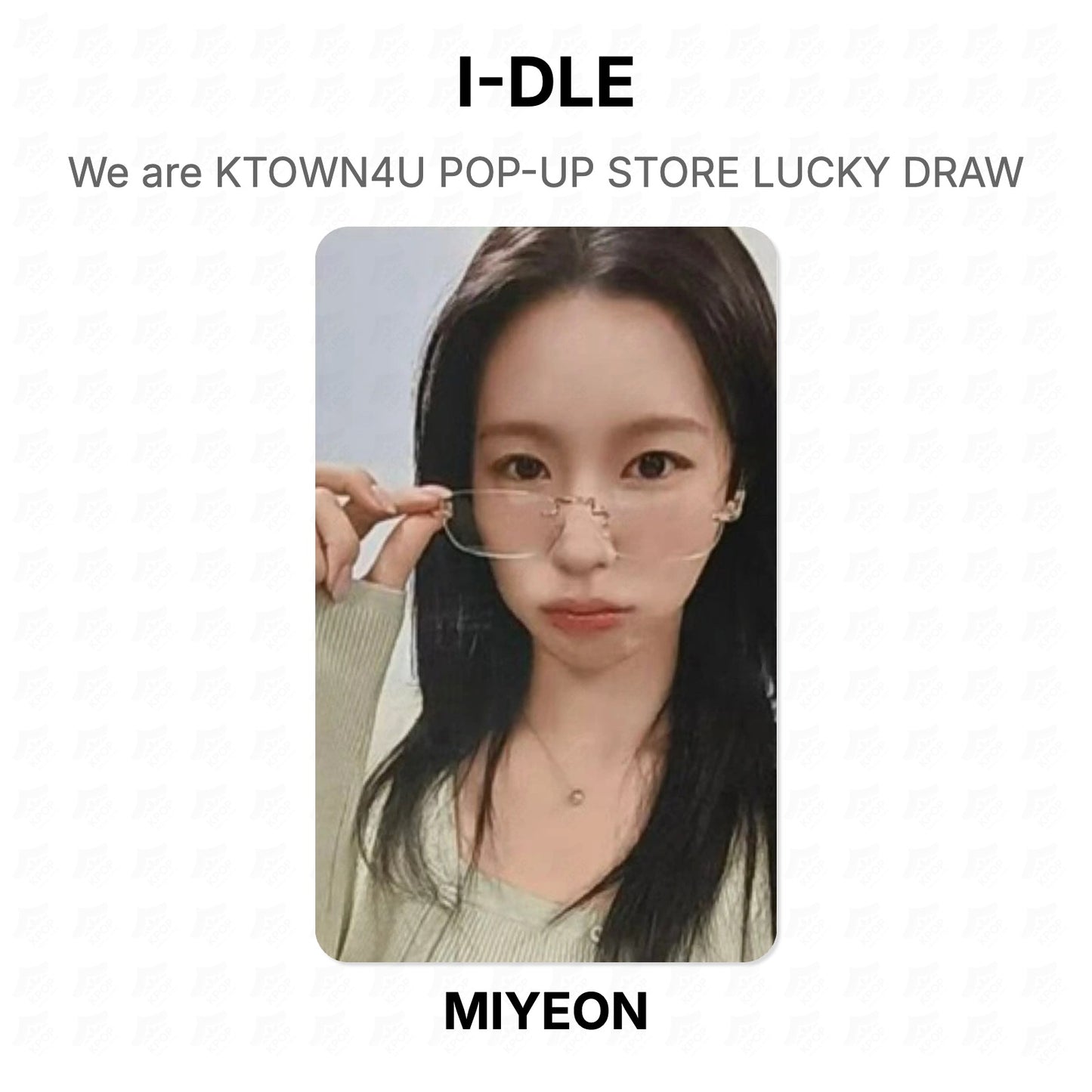I-DLE We are KTOWN4U POP-UP STORE LUCKY DRAW Official Photocard