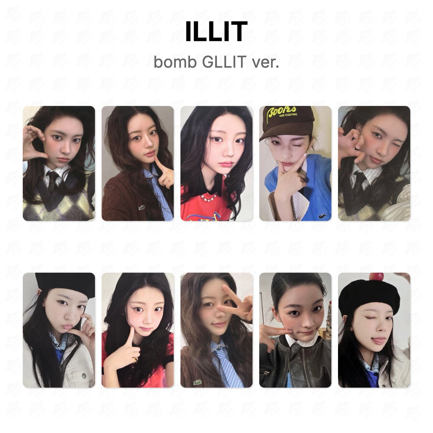 ILLIT bomb GLLIT ver. Official Photocard