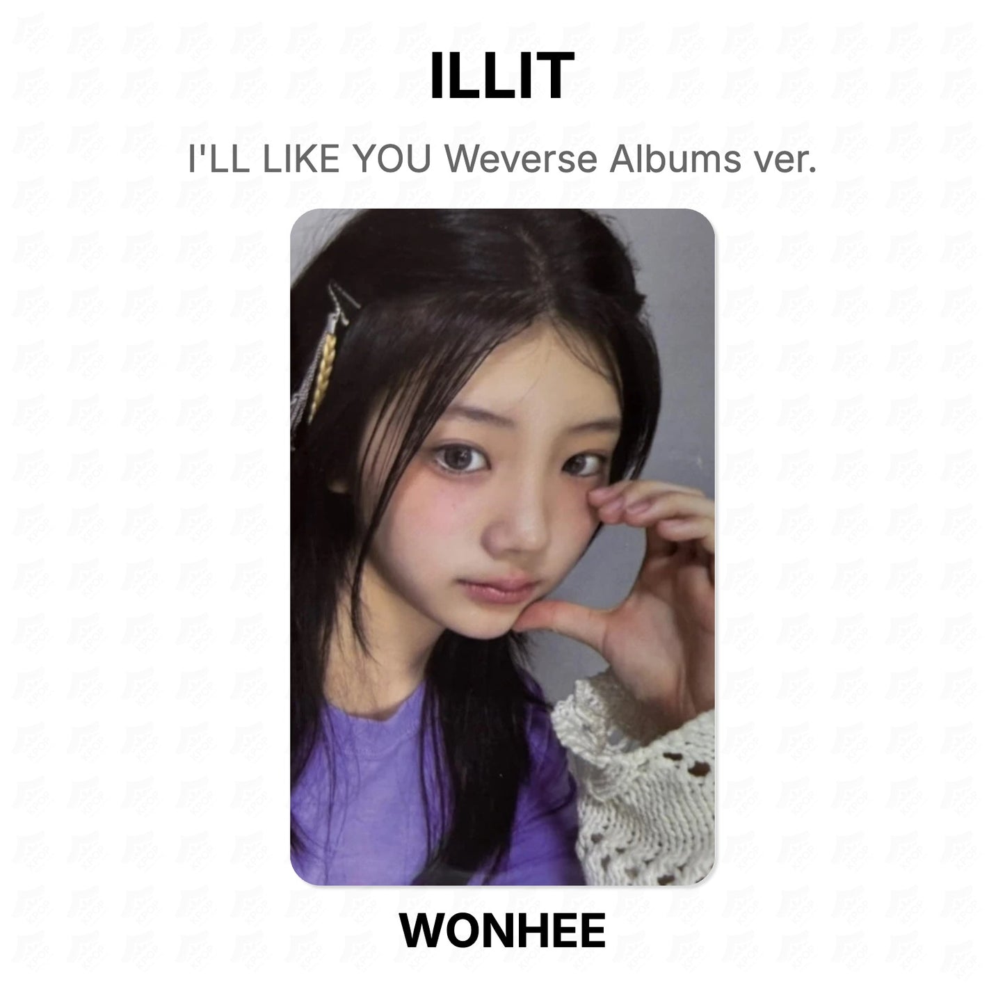 ILLIT I'LL LIKE YOU Weverse Albums ver. Official Photocard