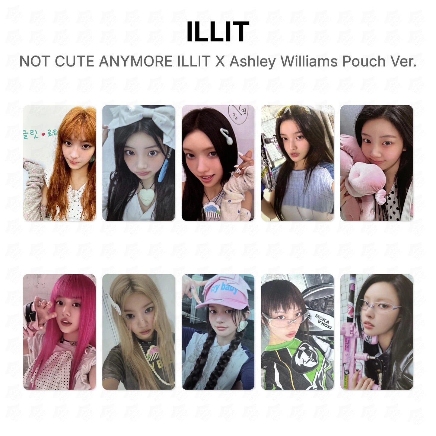 ILLIT NOT CUTE ANYMORE ILLIT X Ashley Williams Pouch Ver. Official Photocard