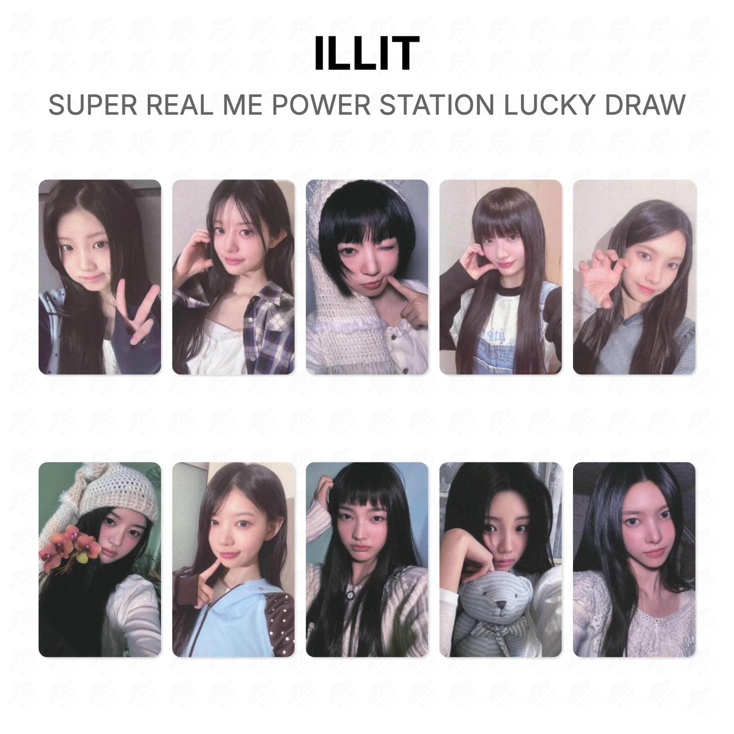 ILLIT SUPER REAL ME POWER STATION LUCKY DRAW Official Photocard