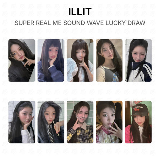ILLIT SUPER REAL ME SOUND WAVE LUCKY DRAW Official Photocard