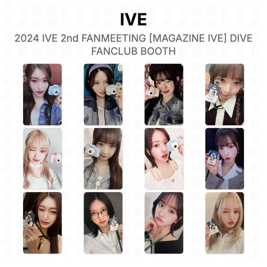 IVE 2024 IVE 2nd FANMEETING [MAGAZINE IVE] DIVE FANCLUB BOOTH Official Photocard
