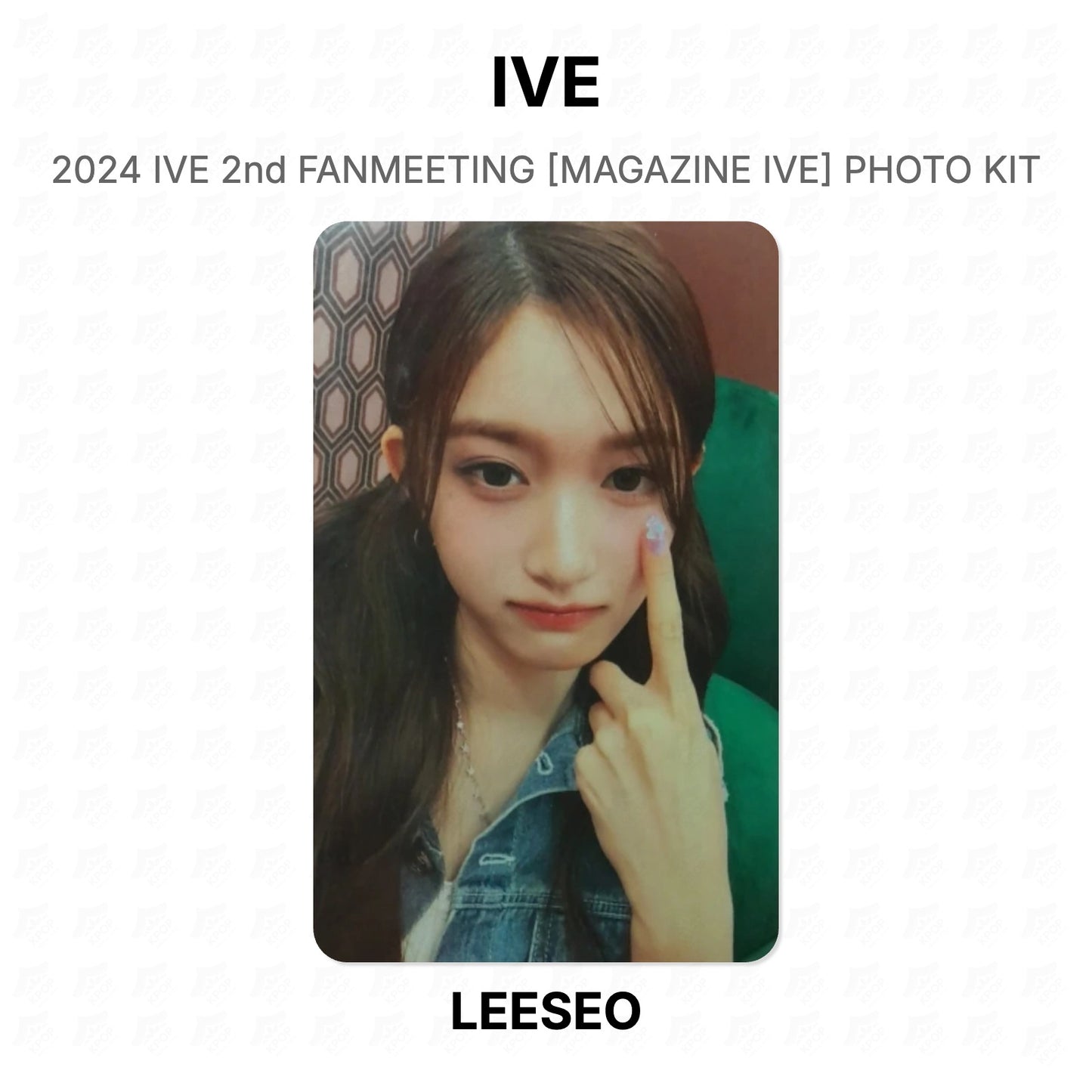 IVE 2024 IVE 2nd FANMEETING [MAGAZINE IVE] PHOTO KIT Official Photocard