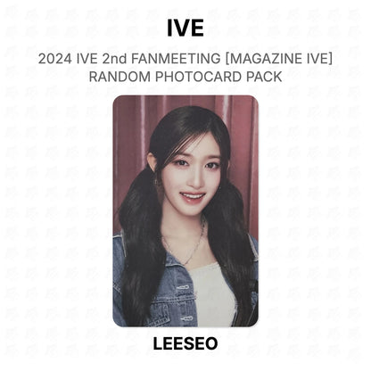 IVE 2024 IVE 2nd FANMEETING [MAGAZINE IVE] RANDOM PHOTOCARD PACK Official Photocard
