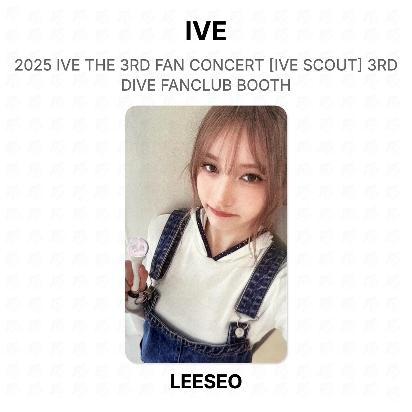 IVE 2025 IVE THE 3RD FAN CONCERT [IVE SCOUT] 3RD DIVE FANCLUB BOOTH Official Photocard
