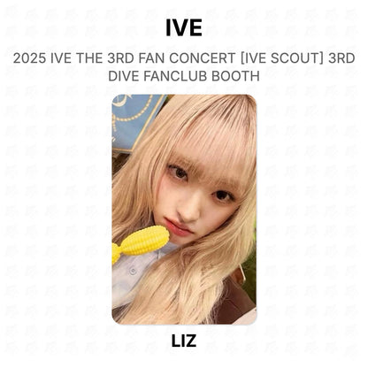 IVE 2025 IVE THE 3RD FAN CONCERT [IVE SCOUT] 3RD DIVE FANCLUB BOOTH Official Photocard