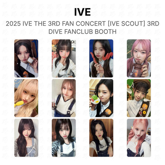 IVE 2025 IVE THE 3RD FAN CONCERT [IVE SCOUT] 3RD DIVE FANCLUB BOOTH Official Photocard