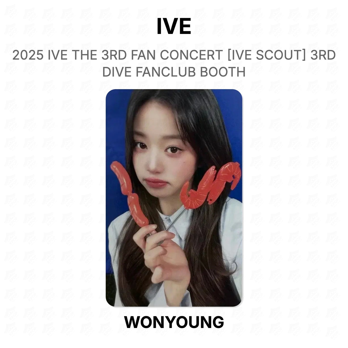 IVE 2025 IVE THE 3RD FAN CONCERT [IVE SCOUT] 3RD DIVE FANCLUB BOOTH Official Photocard