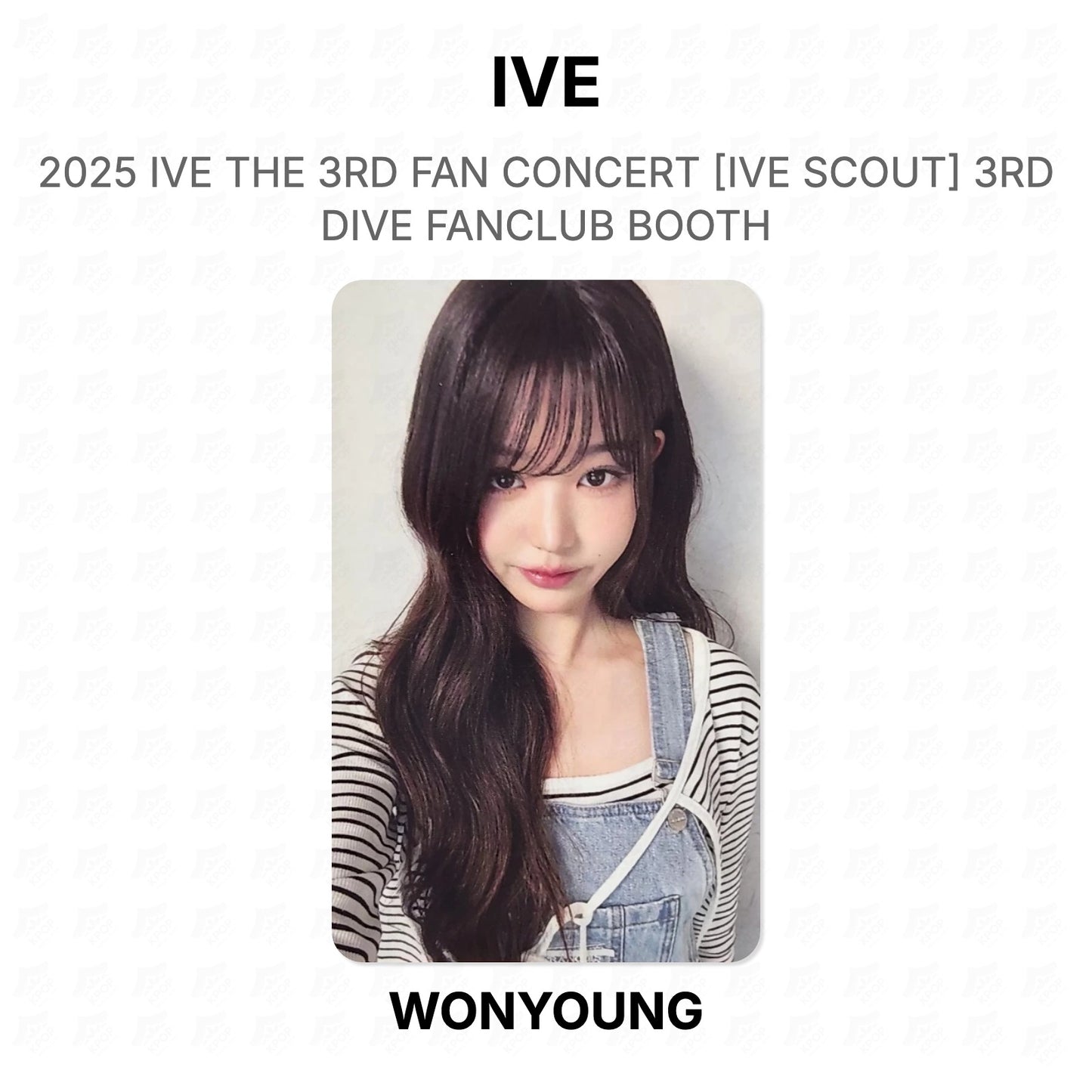IVE 2025 IVE THE 3RD FAN CONCERT [IVE SCOUT] 3RD DIVE FANCLUB BOOTH Official Photocard