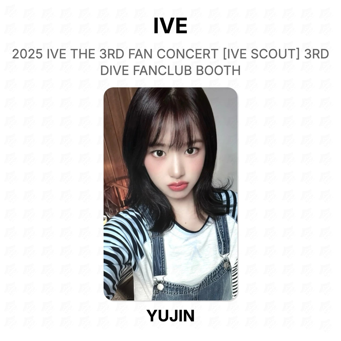 IVE 2025 IVE THE 3RD FAN CONCERT [IVE SCOUT] 3RD DIVE FANCLUB BOOTH Official Photocard