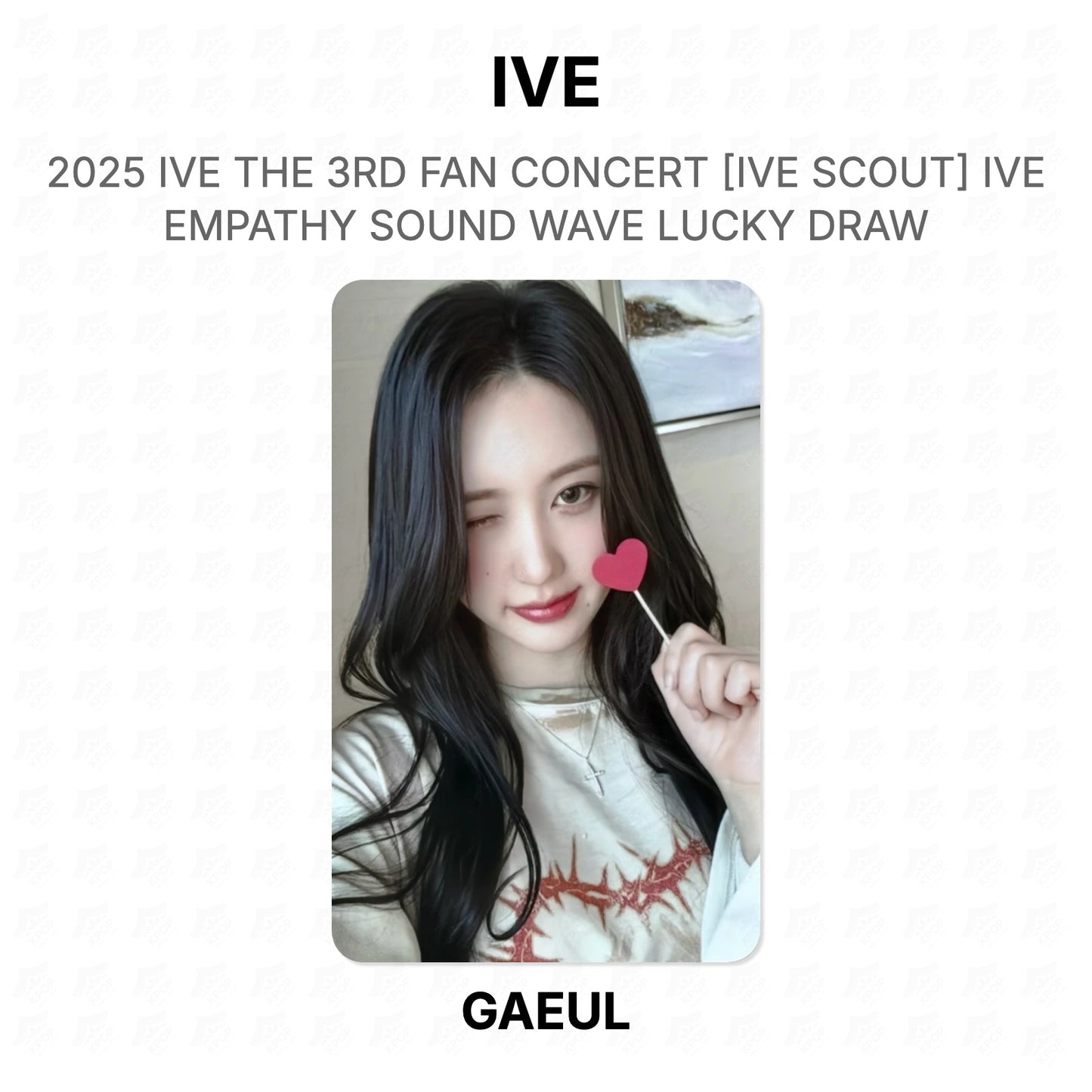 IVE 2025 IVE THE 3RD FAN CONCERT [IVE SCOUT] IVE EMPATHY SOUND WAVE LUCKY DRAW Official Photocard