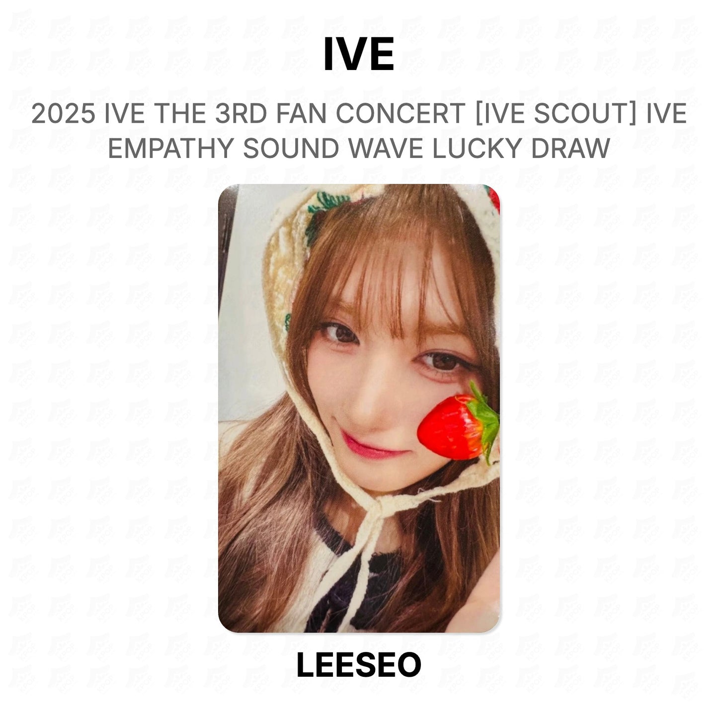 IVE 2025 IVE THE 3RD FAN CONCERT [IVE SCOUT] IVE EMPATHY SOUND WAVE LUCKY DRAW Official Photocard