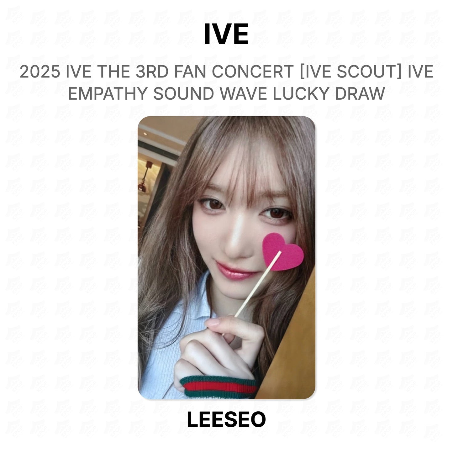 IVE 2025 IVE THE 3RD FAN CONCERT [IVE SCOUT] IVE EMPATHY SOUND WAVE LUCKY DRAW Official Photocard