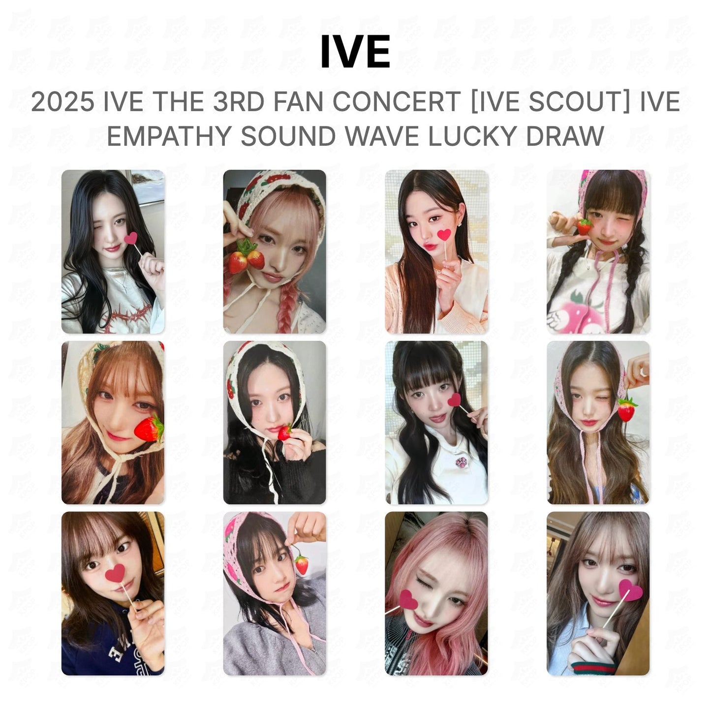 IVE 2025 IVE THE 3RD FAN CONCERT [IVE SCOUT] IVE EMPATHY SOUND WAVE LUCKY DRAW Official Photocard