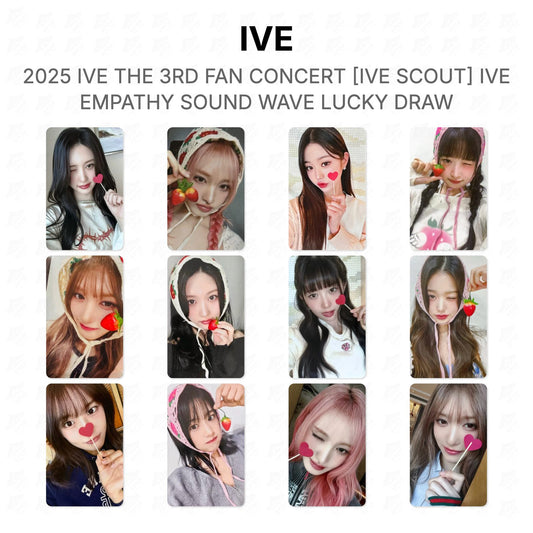 IVE 2025 IVE THE 3RD FAN CONCERT [IVE SCOUT] IVE EMPATHY SOUND WAVE LUCKY DRAW Official Photocard