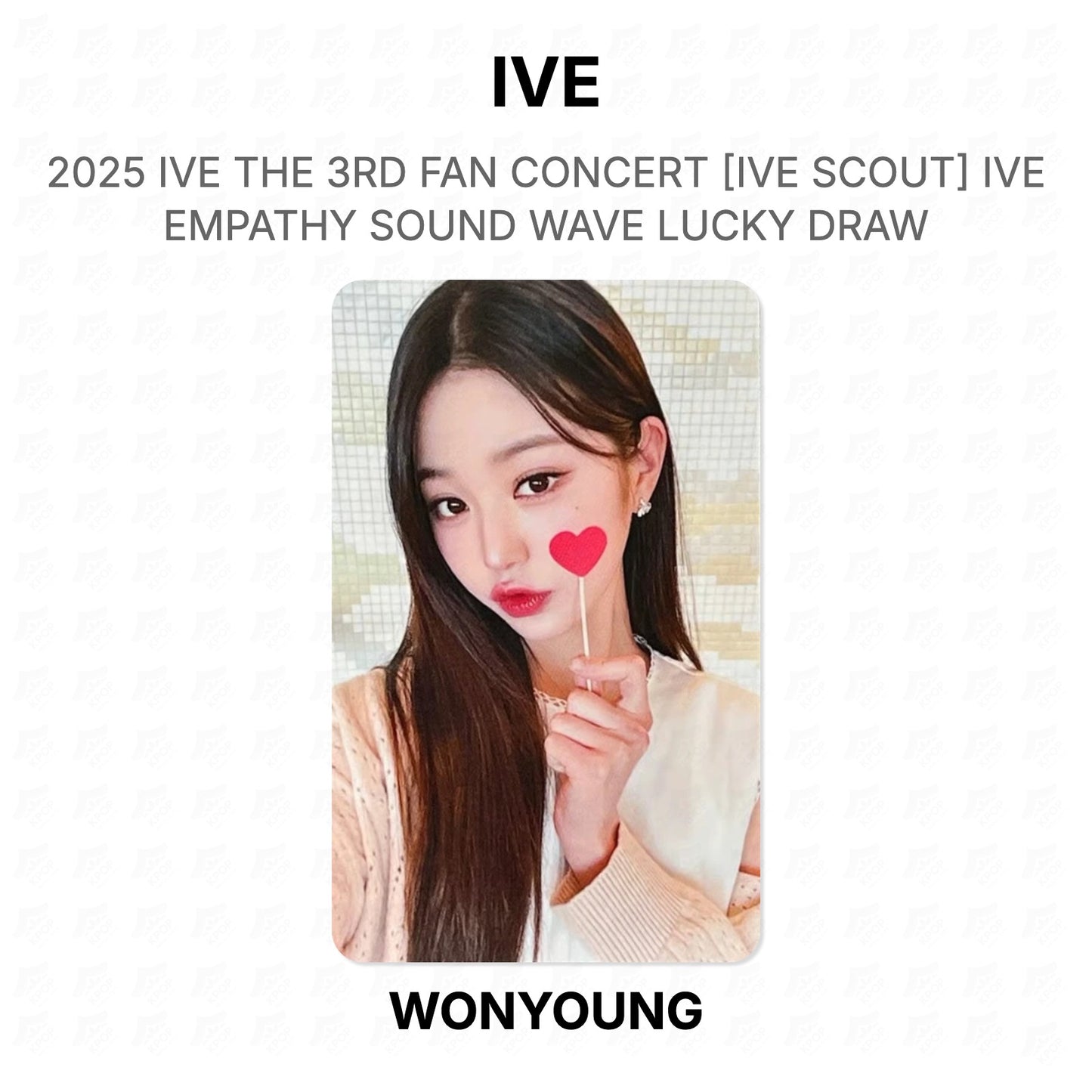 IVE 2025 IVE THE 3RD FAN CONCERT [IVE SCOUT] IVE EMPATHY SOUND WAVE LUCKY DRAW Official Photocard