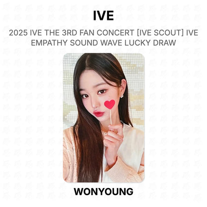 IVE 2025 IVE THE 3RD FAN CONCERT [IVE SCOUT] IVE EMPATHY SOUND WAVE LUCKY DRAW Official Photocard