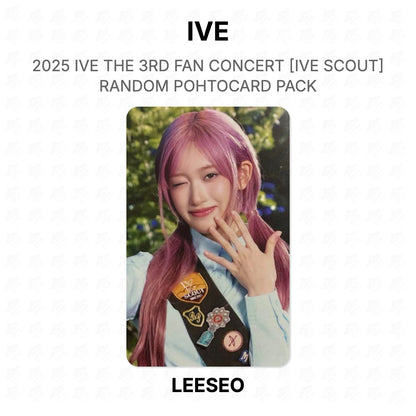 IVE 2025 IVE THE 3RD FAN CONCERT [IVE SCOUT] RANDOM POHTOCARD PACK Official Photocard