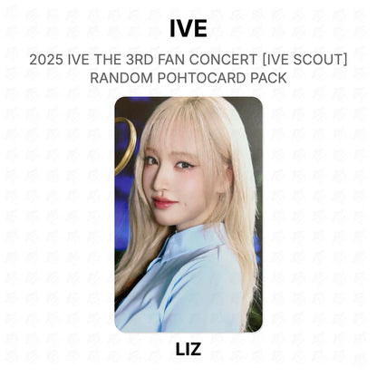 IVE 2025 IVE THE 3RD FAN CONCERT [IVE SCOUT] RANDOM POHTOCARD PACK Official Photocard