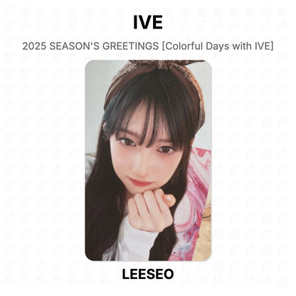 IVE 2025 SEASON'S GREETINGS [Colorful Days with IVE] Official Photocard