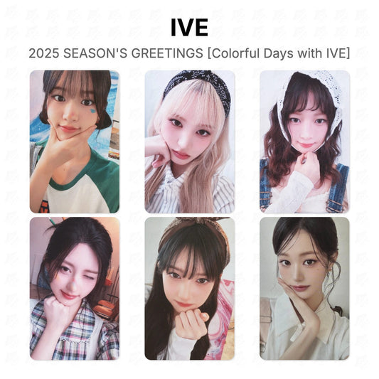 IVE 2025 SEASON'S GREETINGS [Colorful Days with IVE] Official Photocard
