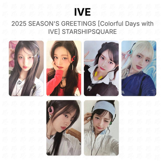 IVE 2025 SEASON'S GREETINGS [Colorful Days with IVE] STARSHIPSQUARE Official Photocard