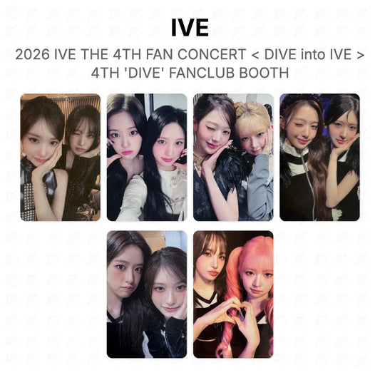 IVE 2026 IVE THE 4TH FAN CONCERT < DIVE into IVE > 4TH 'DIVE' FANCLUB BOOTH Official Photocard