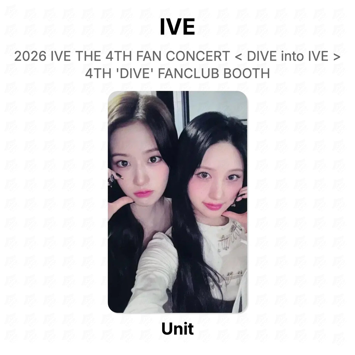 IVE 2026 IVE THE 4TH FAN CONCERT < DIVE into IVE > 4TH 'DIVE' FANCLUB BOOTH Official Photocard