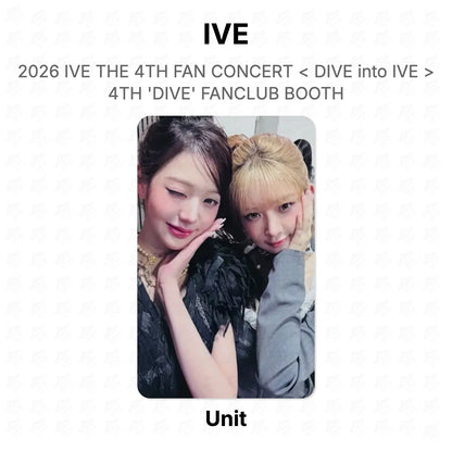 IVE 2026 IVE THE 4TH FAN CONCERT < DIVE into IVE > 4TH 'DIVE' FANCLUB BOOTH Official Photocard