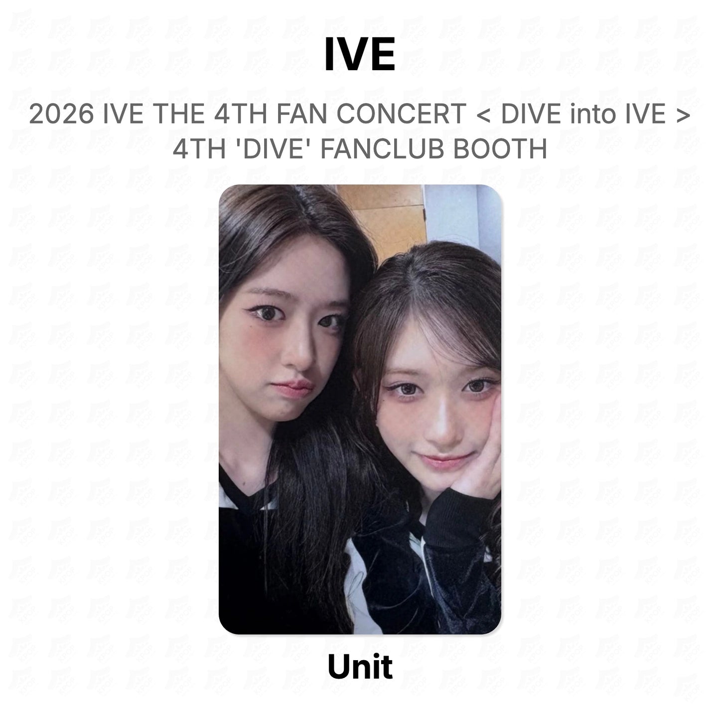 IVE 2026 IVE THE 4TH FAN CONCERT < DIVE into IVE > 4TH 'DIVE' FANCLUB BOOTH Official Photocard