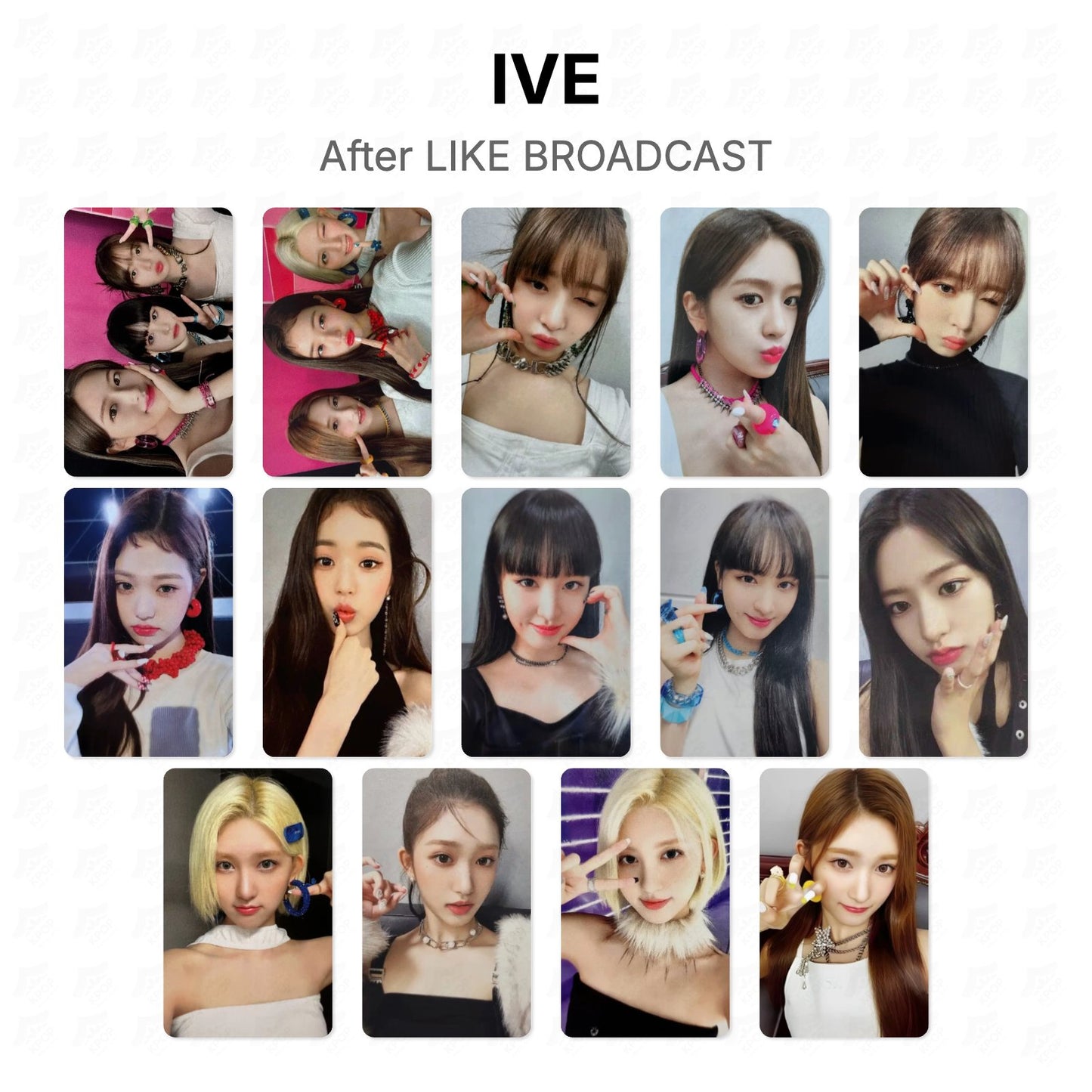 IVE After LIKE BROADCAST Official Photocard
