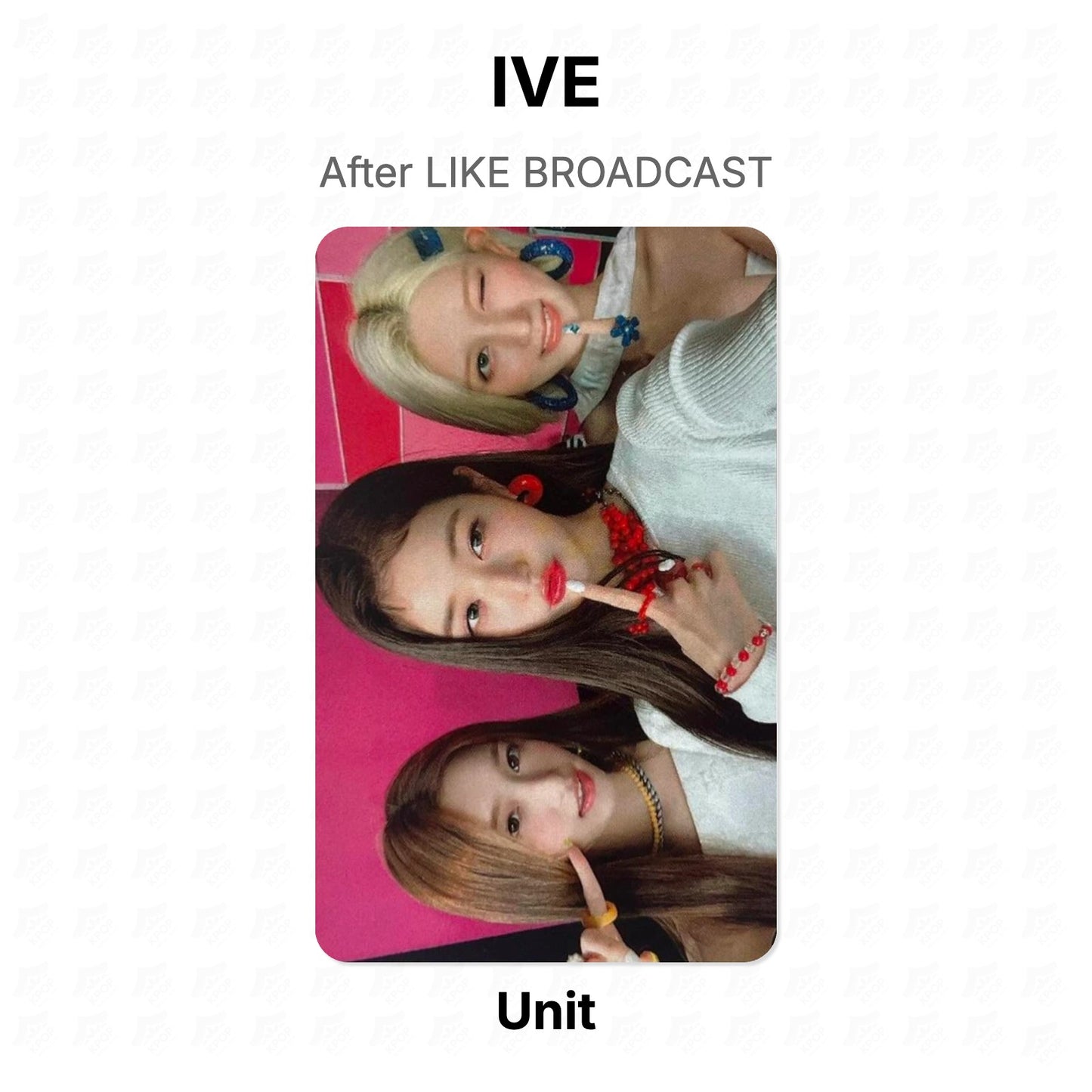 IVE After LIKE BROADCAST Official Photocard