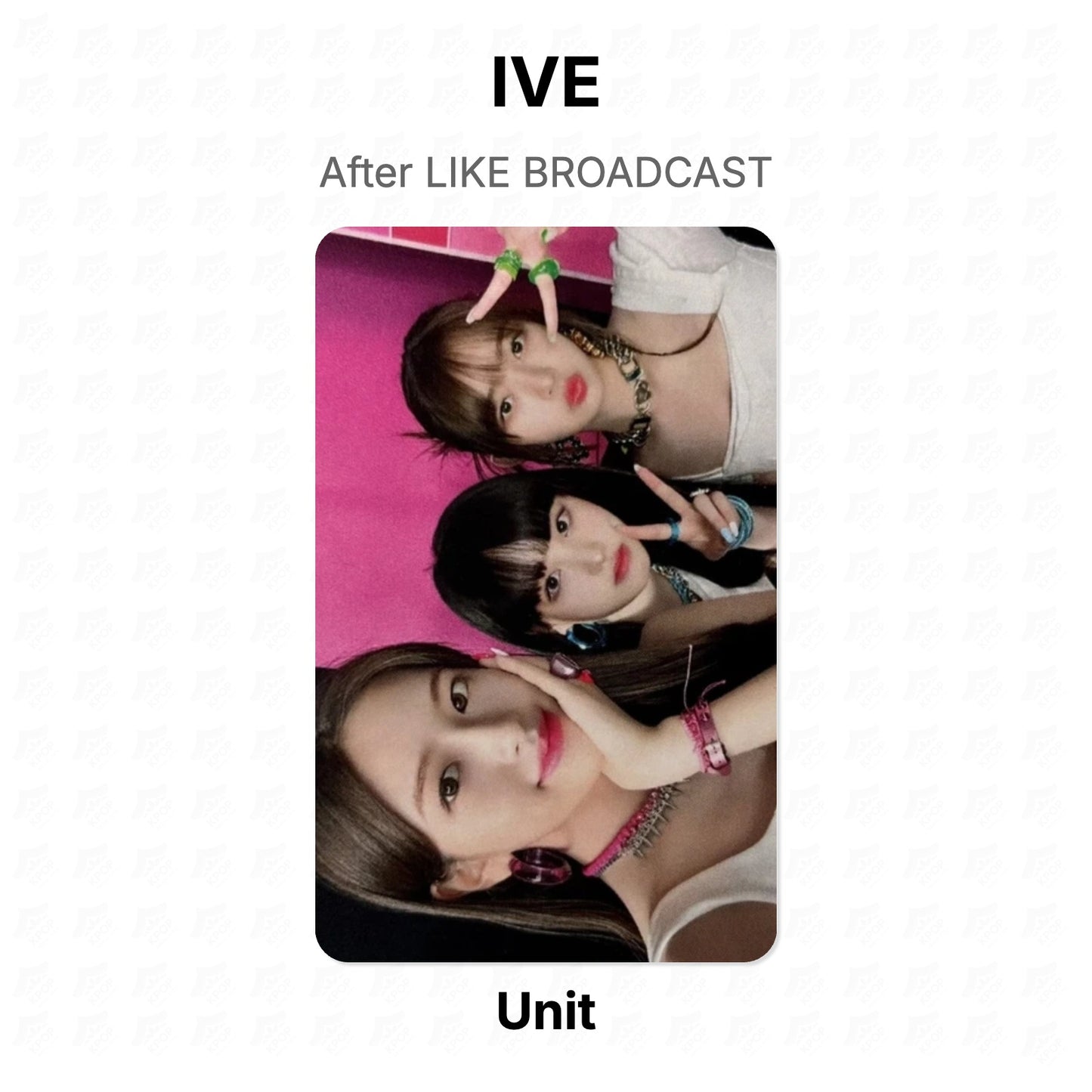 IVE After LIKE BROADCAST Official Photocard