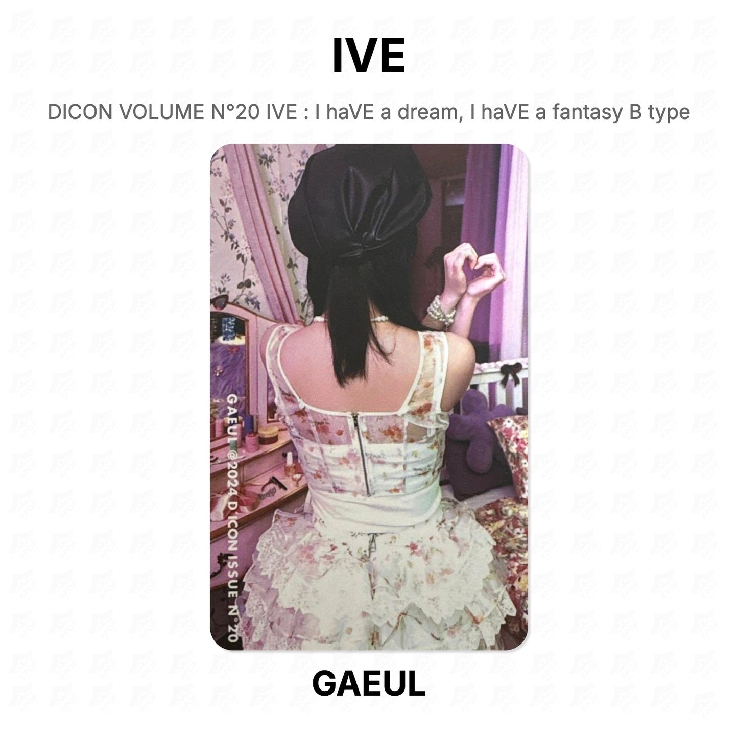 IVE DICON VOLUME N°20 IVE : I haVE a dream, I haVE a fantasy B type Official Photocard
